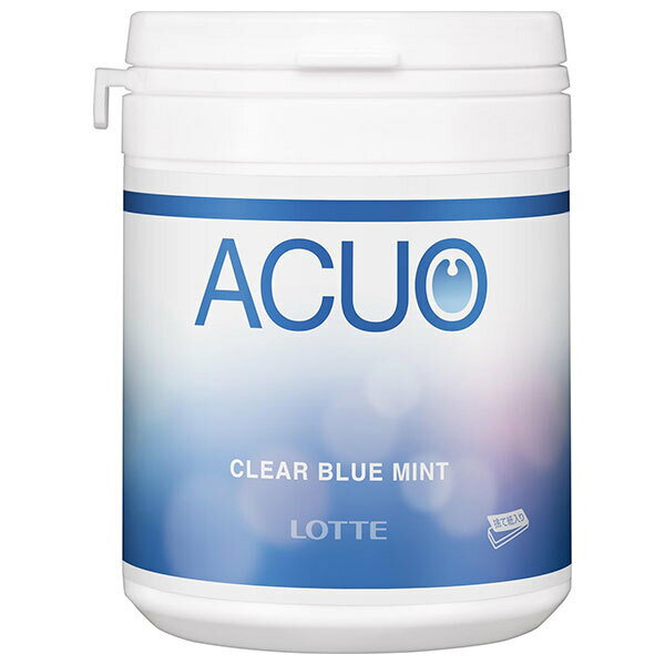 ロッテ ACUO(アクオ) クリアブルーミント ファミリーボトル 137g×6個入｜ 送料無料 お菓子 ガム アクオ LOTTE