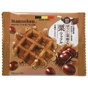 ローゼン マネケン ほうじ茶香る栗ワッフル 12(6×2)個入×(2ケース)| 送料無料 お菓子 洋菓子 おやつ ワッフル 栗 くり 焙じ茶