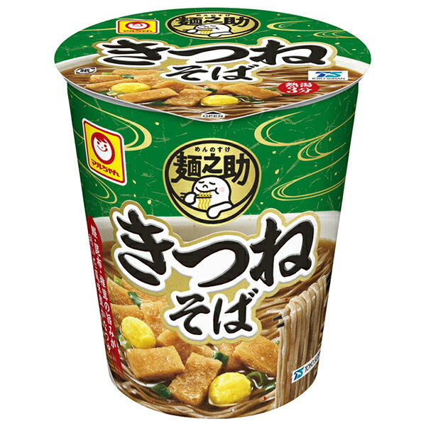 東洋水産 麺之助 きつねそば 62g×12個入｜ 送料無料 カップ麺 インスタント麺 蕎麦 即席めん