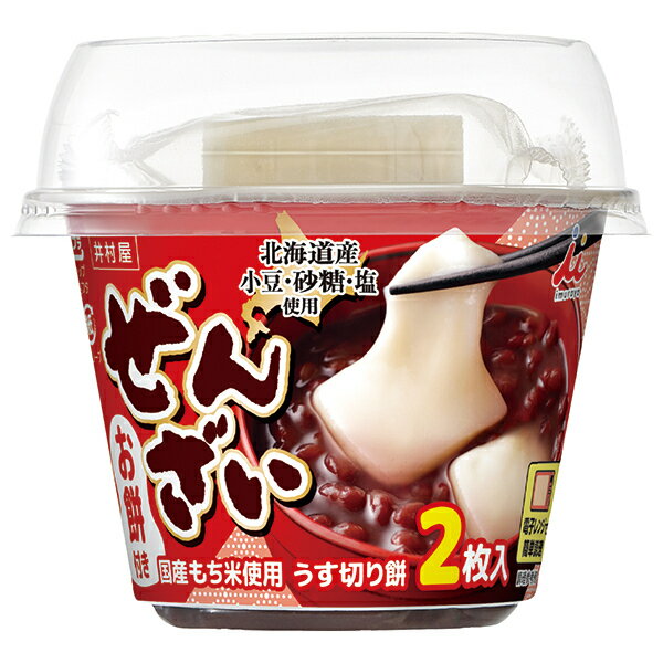 井村屋 お餅付きぜんざい 184g×16(4×4)個入×(2ケース)| 送料無料 井村屋 ぜんざい あずき 小豆 インスタント