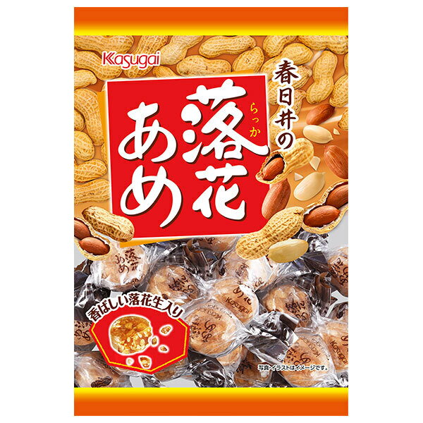 春日井製菓 落花あめ 134g×12袋入 メーカー 問屋直送｜ 送料無料 お菓子 飴・キャンディー 袋