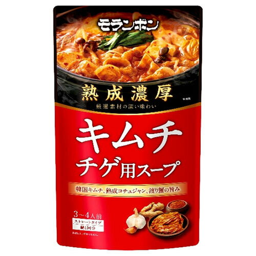 モランボン 熟成濃厚 キムチチゲ用スープ 750g×10袋入×(2ケース)｜ 送料無料 調味料 カレー やさい 中..