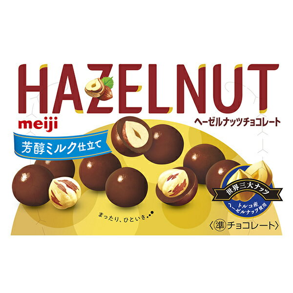 明治 ヘーゼルナッツチョコレート 芳醇ミルク仕立て 52g×10箱入×(2ケース)｜ 送料無料 お菓子 チョコ ナッツ meiji おやつ