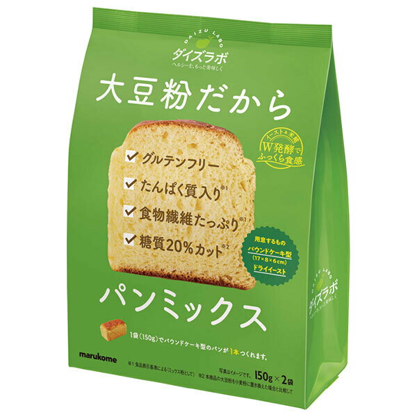 マルコメ ダイズラボ 大豆粉のパンミックス 300g×12袋入×(2ケース)｜ 送料無料 大豆粉 グルテンフリー ..