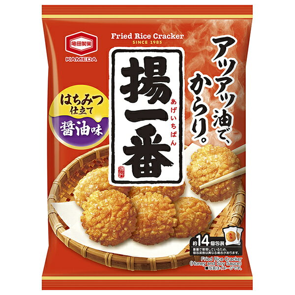亀田製菓 揚一番 100g×12入 メーカー 問屋直送｜ 送料無料 お菓子 おつまみ せんべい 袋
