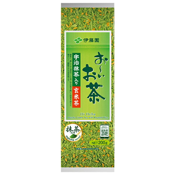 伊藤園 お～いお茶 宇治抹茶入り玄米茶 200g×5袋入｜ 送料無料 おーいお茶 玄米茶 抹茶 宇治抹茶 お茶 茶葉