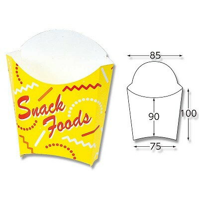 樂天商城 - スナックケース　L（100枚）フライドポテト　唐揚げ　ナゲット　テイクアウト　揚げ物　デリ　キッチンカー　お持ち帰り　フライドチキン