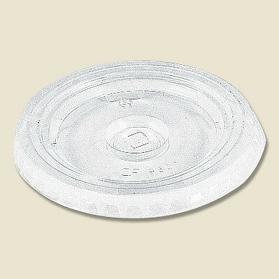 樂天商城 - プラスチックカップ 専用平型フタ 12・14・18オンス用ストロー穴付　プラカップ　プラコップ　（100枚） ヘイコー