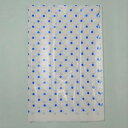 ポリ風呂敷 乳白に青水玉 75cm10枚入 サイズ:75cm×75cm オードブル用ポリ風呂敷