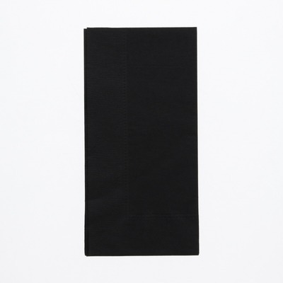 カラー2plyナプキン　ブラック　約45cm（50枚）　紙ナフキン　ペーパーナプキン　大判　黒