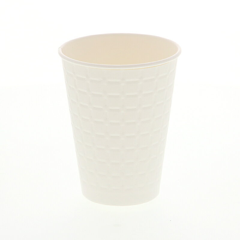 樂天商城 - 断熱紙カップ　13オンス（ 340ml） 白 50個入り モデレカップ340　無地　ホットドリンク　お持ち帰り　フタも紙製（別売り）