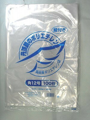 樂天商城 - 丹頂鶴ポリ袋 03角12号 ヒモ付き　300×440×厚0.03mm　一般的な厚さの透明ポリ袋