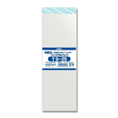 樂天商城 - クリスタルパック　T9-25 (100枚入)　テープ付き　ラッピング　透明袋　opp袋　包装　★4個までメール便配送可能