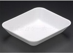 樂天商城 - 発泡トレー　J15-13F（S）（100枚）　148×128×30mm　食品トレー　陳列トレー　鮮魚　惣菜　精肉　お持ち帰り　テイクアウト