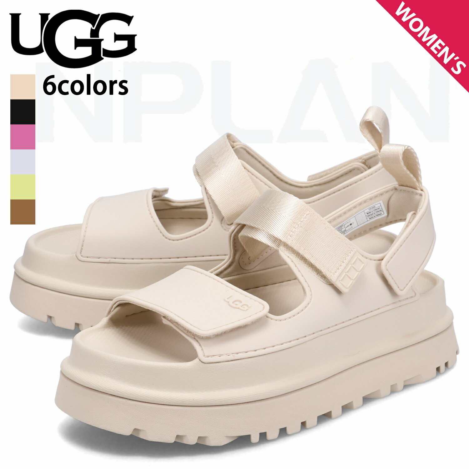 UGG アグ サンダル ストラップサンダル ゴールデングロウ レディース 厚底 GOLDENGLOW 1152685 ストラップサンダル サンダル 靴 トング シンプル レディース 夏 プレゼント ギフト 誕生日 夏の日 おしゃれ スポーツ レディース 厚底