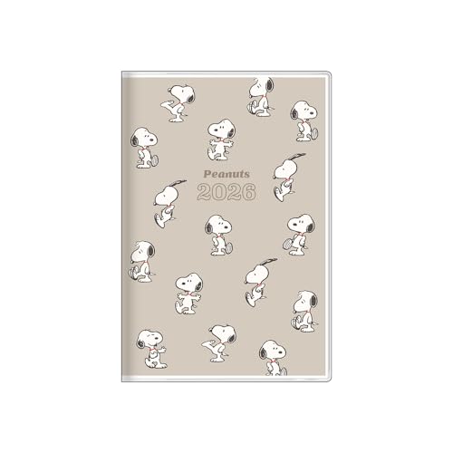 サンスター文具(Sun-Star Stationery) スヌーピー グッズ キャラクター手帳 2026年 月間B7 チラシ S2959208
