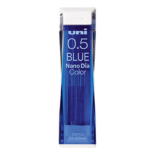 三菱鉛筆 消せるカラー芯 ナノダイヤカラー 0.5 ブルー 10個 U05202NDC.33