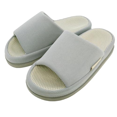 楽天NRFオンラインショップ[オクムラ] スリッパ リフレ 足裏の中心を程よく刺激 M グレー NRAA8900GY ツボ押し マッサージ