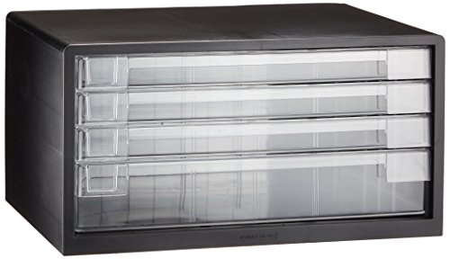 ナカバヤシ アバンテV2 レターケース 書類収納 A3 浅3深1段 クロ A3-44D