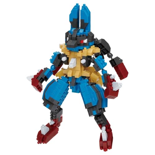 カワダ(Kawada)ナノブロック ポケットモンスター メガルカリオ RS NBPM_R11 4.5×14×18cm 12才以上 インテリア ホ