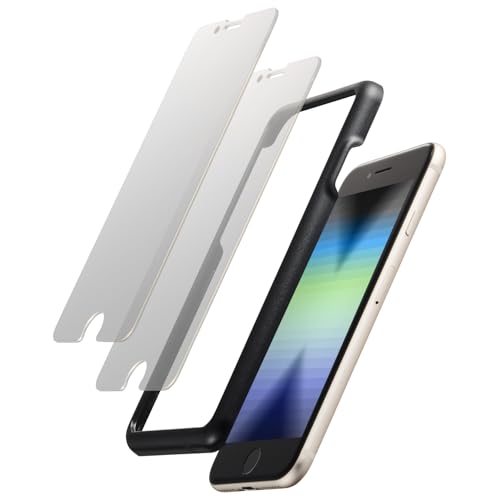 Rakuten - エレコム 2枚入り iPhone SE (第2世代/第3世代) / 8 / 7 ガラスフィルム 硬度10H Dragontrail(R)X 強化