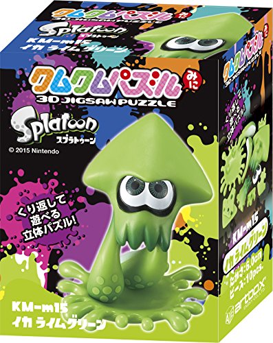 エンスカイ(ENSKY) スプラトゥーン イカ ライムグリーン 6cm クムクムパズル 立体パズル 10ピース KM-111