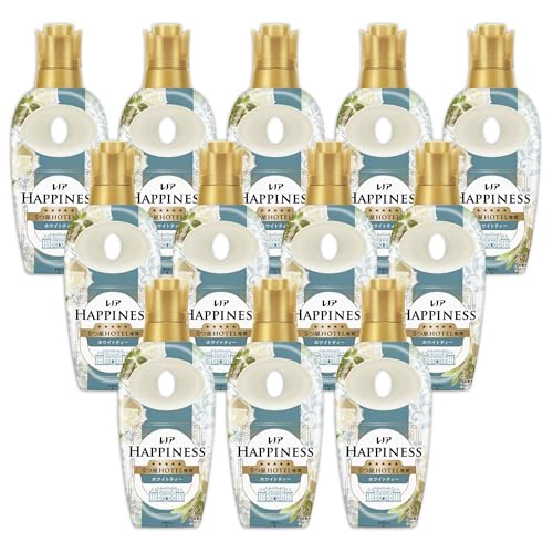 -/本体 460mL×12本/-・パッケージ個数:1・新しくなったレノアハピネスは、5つ星ホテルが認めた*上質で清潔感のある香りと極上の肌触り。(*詳しくはWebへ）・レノアハピネスホワイトティーの香り。高級ホテルのエントランスにただようホワイトティーの贅沢な香りルが一日中長続き。5つ星ホテルも認める贅沢な香りが1週間*楽しめます。（*保管状態にて）・最高量*1の柔軟成分を配合しているから、100回洗ったゴワゴワタオルも新品のようにふわふわに*（*1 過去10年レノアハピネスにおいて、*2 複数回洗濯後イメージ。）・汗をかいても防臭。部屋干しもOK*。赤ちゃん用衣類も柔らかく。静電気を抑制。（* いい香りに）・レノアの柔軟剤は、ドラム式洗濯機や自動投入洗濯機でもお使いいただけます。詳細の使用方法や使用量は、製品裏の説明をご覧ください。商品紹介 5つ星HOTEL推奨* 大人リッチな香り　5つ星ホテルの夢ふわタッチ ジャスミン＆ムスク：上質なムスクとジャスミンを使用した、甘さ控えめな大人の香り。 汗をかいても防臭 部屋干しOK*1 赤ちゃん用衣類もやわらかく 静電気を抑制 *詳しくはウェブへ *1 いい香り レノア ハピネス 5つ星ホテルの夢ふわタッチ 柔軟剤 ジャスミン＆ムスクの香り 原材料・成分 界面活性剤（エステル型ジアルキルアンモニウム塩）、安定化剤、香料