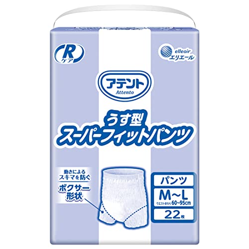 アテント パンツM~L・Rケア うす型スーパーフィット 22病院・施設用