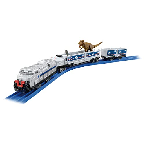 Rakuten - タカラトミー 『 プラレール ジュラシック・ワールド 恐竜運搬列車 』 電車 列車 おもちゃ 3歳以上 玩具安全基準合格 STマーク認証 PLA