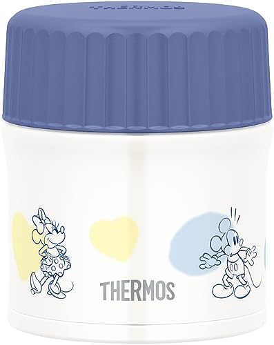 ディズニー ブルーイエロー/300ml/JBU-302DS BLY・Color:ディズニー ブルーイエローSize:300ml・パッケージ個数:1・スープやデザートでおいしいランチ。ごろごろ具だくさんも食べやすい、広口設計・本体サイズ(約):幅9.5×奥行き9.5×高さ11cm、本体重量(約):300g、容量:300ml・素材・材質:本体:ステンレス鋼(アクリル樹脂塗装) / 外フタ:ポリプロピレン(発泡ポリプロピレン内蔵) / 内フタ:ポリプロピレン / ベンパッキン:シリコーンゴム / シールパッキン:シリコーンゴム・原産国:中国・保温効力:53℃以上(6時間)/保冷効力:12℃以下(6時間)●サーモスのスタンダードタイプのスープジャー ●温かいごはんはもちろん、スープやカレーなどランチの幅が広がる ●ステンレス製魔法びんと同じ高い保温・保冷力 ●オフィスでも学校でも、毎日のランチをもっと楽しく ●広口タイプで食べやすく洗いやすい。パーツが分かれてるので洗いやすい
