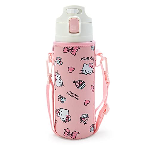 サンリオ(SANRIO) 子供用 水筒 470ml 直飲み ワンタッチ ステンレス ボトル ハローキティ キティちゃん hello kitty(3.0)