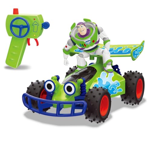 (C) Disney/Pixar・本体:単3形アルカリ乾電池3本使用(電池は別売です。) コントローラー:単4形アルカリ乾電池2本使用(電池は別売です。)商品紹介 バズ・ライトイヤーとRCの簡単操作・本格的なリモートコントロールビークル 2.4GHzで動作する本格的なリモートコントロールビークルに、「RC」＆「バズ・ライトイヤー」が登場 お子様でも簡単操作できるコントローラーつき フルファンクションと2段階のスピード変化で楽しめます。 フィギュアの取り外しはできません。 セット内容リモートコントロールビークルバズ・ライトイヤー＆RC(1) コントローラー(1) 安全警告 該当なし