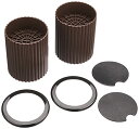 石丸合成樹脂 こたつの継足 ハイヒール プラス サークル 2個組 チョコレートブラウン φ8.2×9.5cm