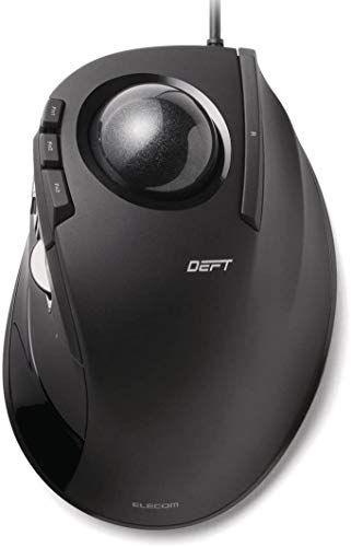 Rakuten - エレコム トラックボールマウス 人差し指 8ボタン チルト機能 有線 ブラック M-DT1URBK