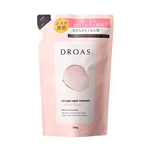 DROAS ドロアス ダメージリペアトリートメント 350g リフレッシュフローラルの香り ダメージ 泥 どろあす しっとり