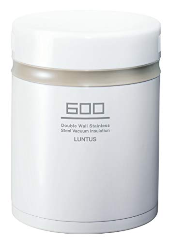 アスベル 保温ランチジャー ホワイト 600ml ランタスBE ステンレス保温ランチボックス HLB-B600のサムネイル