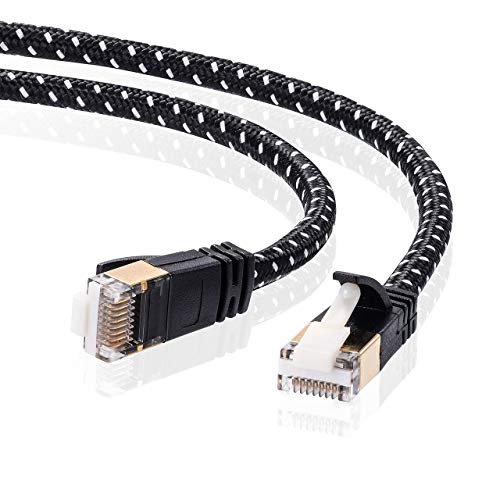 掠ץ饤 CAT7ٷ¥åLAN֥ (1m) 10Gbps/600MHz RJ45 ĥޤɻ ֥å&ۥ磻 KB-T7