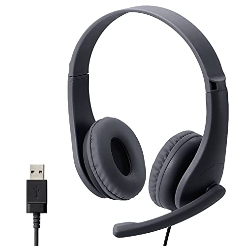 \月間優良ショップ受賞/ エレコム ヘッドセット 子供用 マイク付き USB接続 【子どもの耳に配慮した出力音圧レベル】 ブラック HS-KD01 \月間優良ショップ受賞/ エレコム ヘッドセット 子供用 マイク付き USB接続 【子どもの耳に配慮した出力音圧レベル】 ブラック HS-KD01