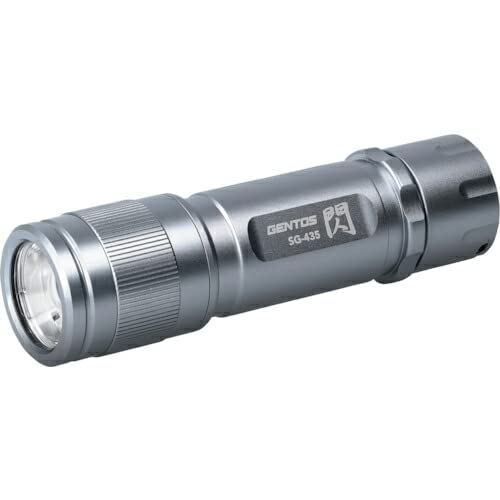 GENTOS 閃シリーズ フラッシュライト ハンディライト 高輝度チップタイプ白色LED 耐塵 防滴仕様（IP64） 300lm（最大時） 単4