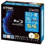 TDK 録画用BD-R（ブルーレイ） 10枚 4倍速 プリンタブル BRV25PWB10MY