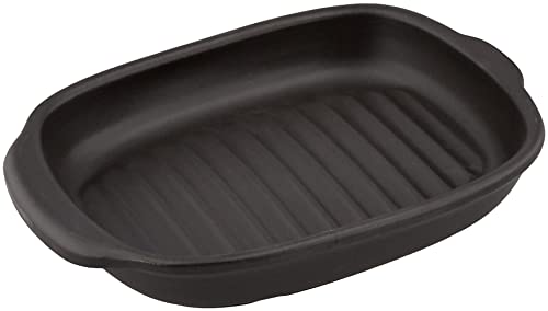 イシガキ産業 イシガキ グリルプレート 耐熱陶器 幅23.8cm×奥行17cm×高さ4cm 魚焼きグリル 電子レンジ 使用可能 グリル名人 プラ