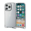 エレコム iPhone15 Pro ケース TOUGH SLIM LITE ショルダーストラップホール付き 耐衝撃 衝撃吸収 薄型 軽量 [全周