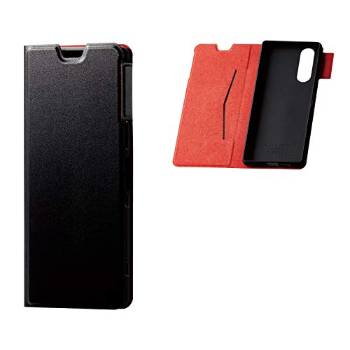 쥳 Xperia 5  ULTRA SLIM եȥ쥶 [äۤƷڤ] ޥͥåդ ɵǽ ֥å PM-X