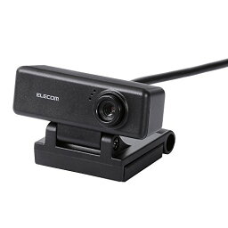 エレコム WEBカメラ UCAM-C310FBBK HD 720p 30FPS 100万画素 マイク内蔵 高精細ガラスレンズ ケーブル長1.5m