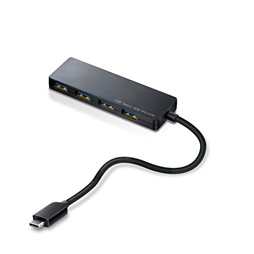 エレコム usbハブ USB3.1 Gen1 Type-C Aメス4ポート バスパワー 15cmケーブル MacBook/iPad/Surfac