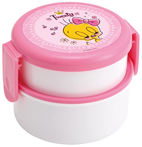 スケーター (skater) 抗菌 弁当箱 2段 丸型 500ml TWEETY 日本製 ONWR1AG-A