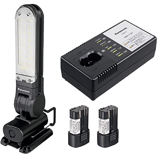 パナソニック 充電LEDマルチライト 7.2V (1.5Ah電池パック×2個/充電器 マグネットベース付) 450ルーメン 連続点灯最大16時間