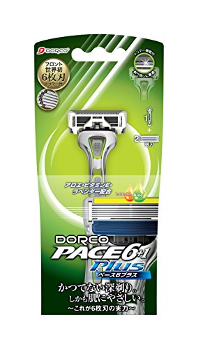 DORCO ドルコ PACE6Plus 男性用替刃式 カミソリ6枚刃 本体 トリマー付