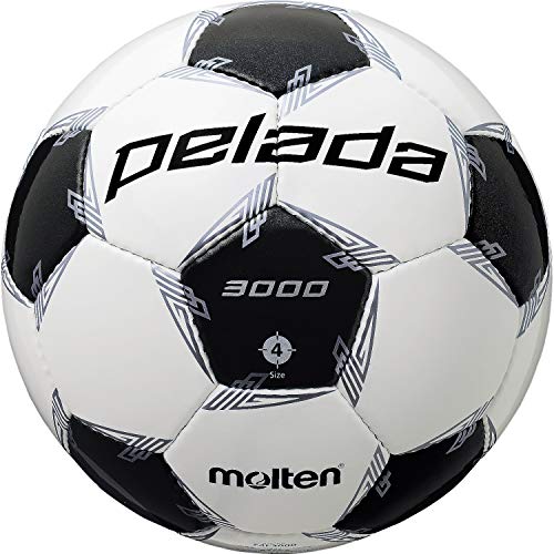 サッカーボール（ジュニア） モルテン(molten) サッカーボール 4号球 小学生 検定球 ペレーダ3000 F4L3000 ホワイト×メタリックブラック F4L3000