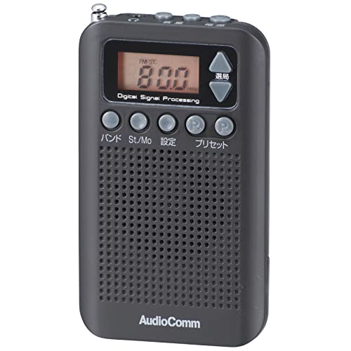 オーム電機 ラジオ AudioComm RAD-P350N-K [ブラック] 1